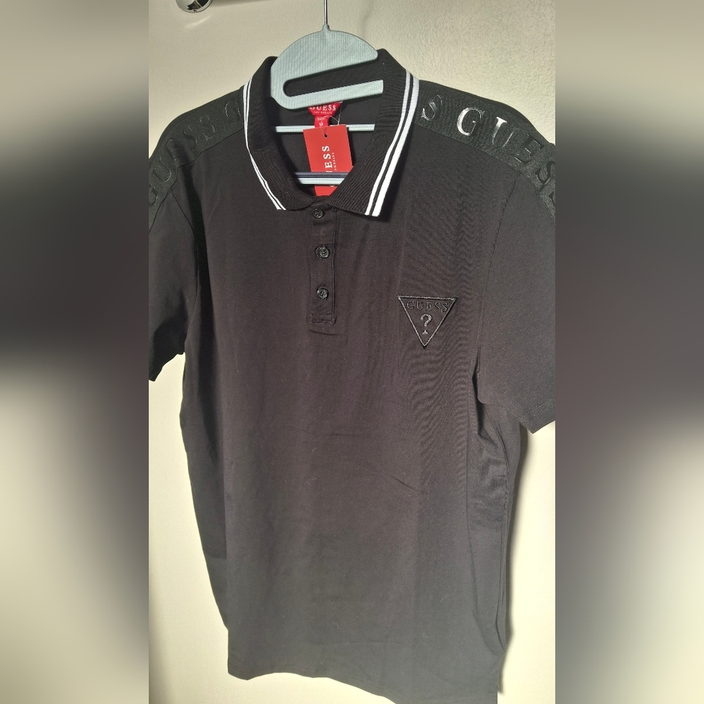 NWT GUESS Polo Shirt with Logo